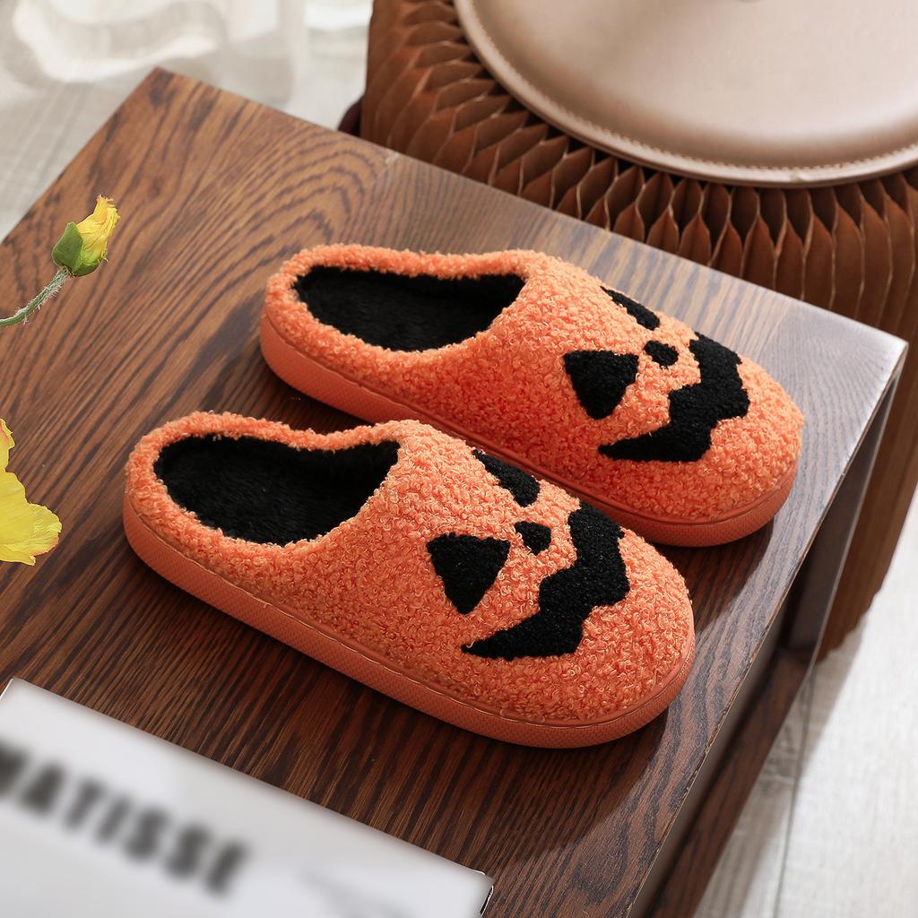 Fashion House Fuzzy Slipper Men Male Ghost Face Blue Evil Eye Home Shoes Plush Winter Warm Indoor Floor Non Slip Women Female Halloween