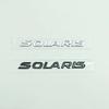 1PC 3D Metal SOLARIS Letters Logo Badge Sticker Car Rear Trunk Emblem Decal for All Cars