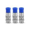 10pcs Coaxial Coax RG6 Compression Connector Adapter Male Waterproof Sealed