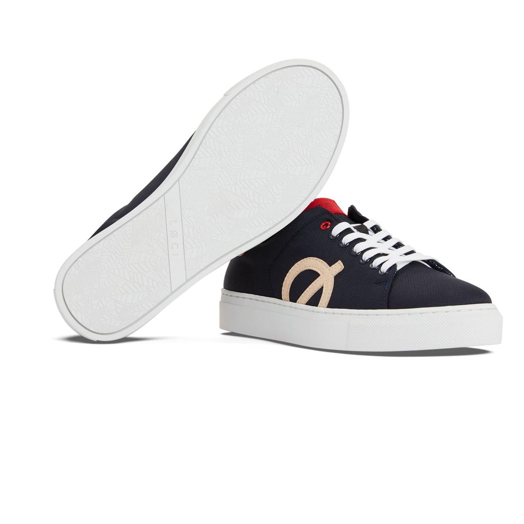 Loci Nine Vegan Sneakers Navy/Beige/Red Lc-009-026