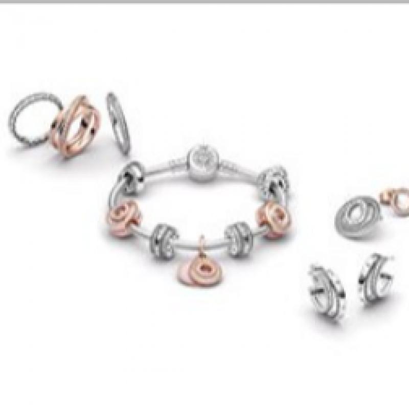 Pandora Sparkling Double Hoop Earring 299052c01