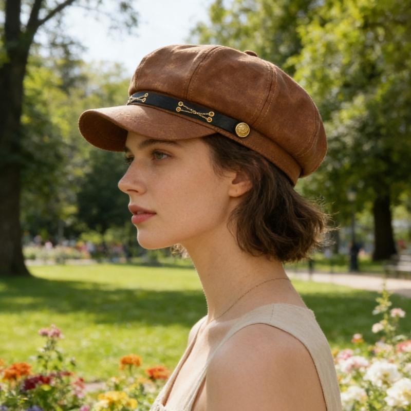 Trendy Painter Hat Oversized Fashion Hat French Beret for Dating Photography Cabbie Headwear Painter Hat