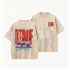 "DTMF" Bad Bunny World Tour Vintage Washed Beige Casual Graphic T Shirt