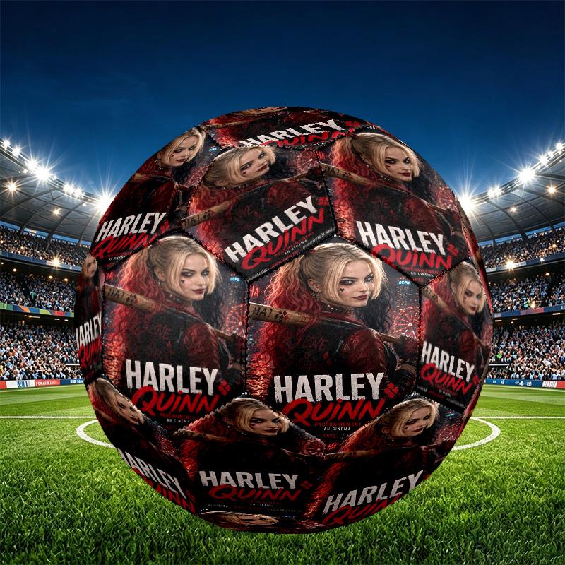 Superhero Print Size 5 Soccer Ball, PU Wear Resistant Football for Match Training and Daily Practice, Birthday Gift for Soccer Fans