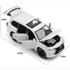 1:32 Scale Lexus LX570 Off-Road Alloy Diecast Model Car, Pull Back Metal Vehicle Toy with Sound and Light Συλλογή δώρων 6 Ανοιχτές Πόρτες για Παιδιά Ενήλικες