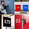 5sheets Reflective Digital Stickers Mailbox Sticker House Address Decals Reflective Number Labels For Home Farmhouse Decor