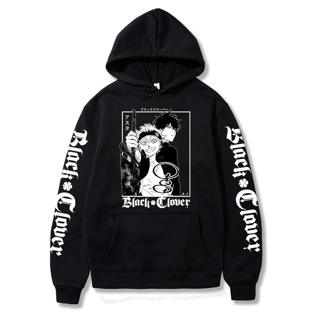 

Funny Anime Black Clover Yuno Grinbellor & Asta Men s Hoodies Harajuku Cartoon Long-Sleeved Hip Hop Fashion Sweatshirts Women 3XL