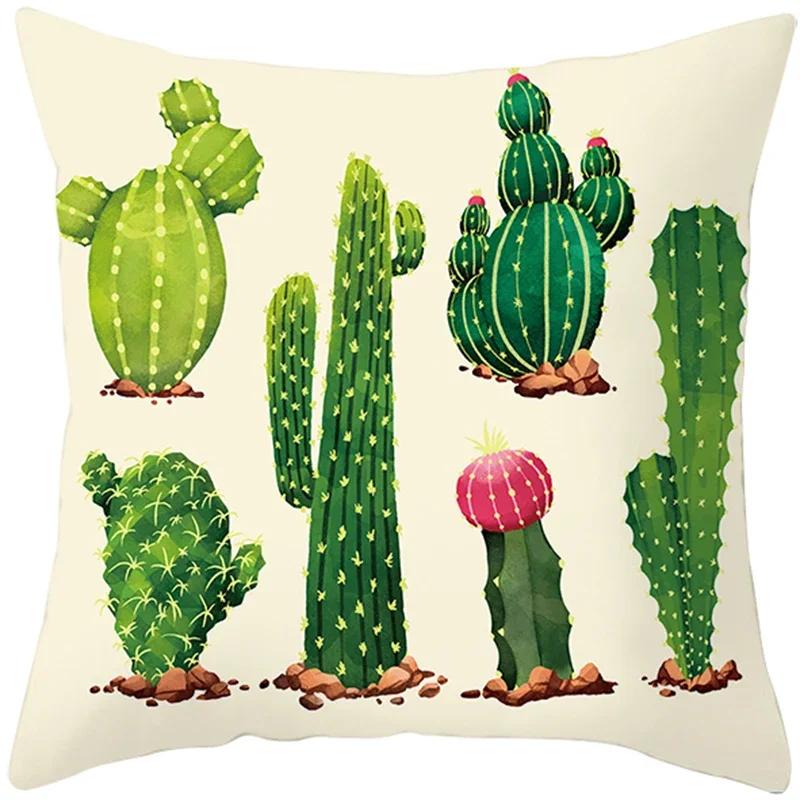 Summer Nordic Plant Pillow Case Tropical Style Cushion Cover Polyester  Pillow Cushion Covers Funda x