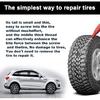 60Pcs Tire Repair Rubber Nail, Rubber Screw Tire Plugs Self-Service Vacuum Tire Repair Nail Kit Tires Quick Puncture Repair Tools For Auto