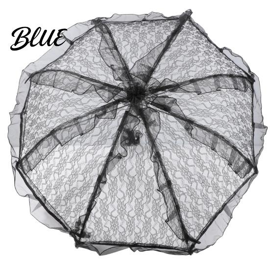 Vintage Lace Umbrella Gothic Umbrella Black Bridal Parasol for Halloween Anti UV Rain Witch Cosplay Wedding Decoration Stage Performance