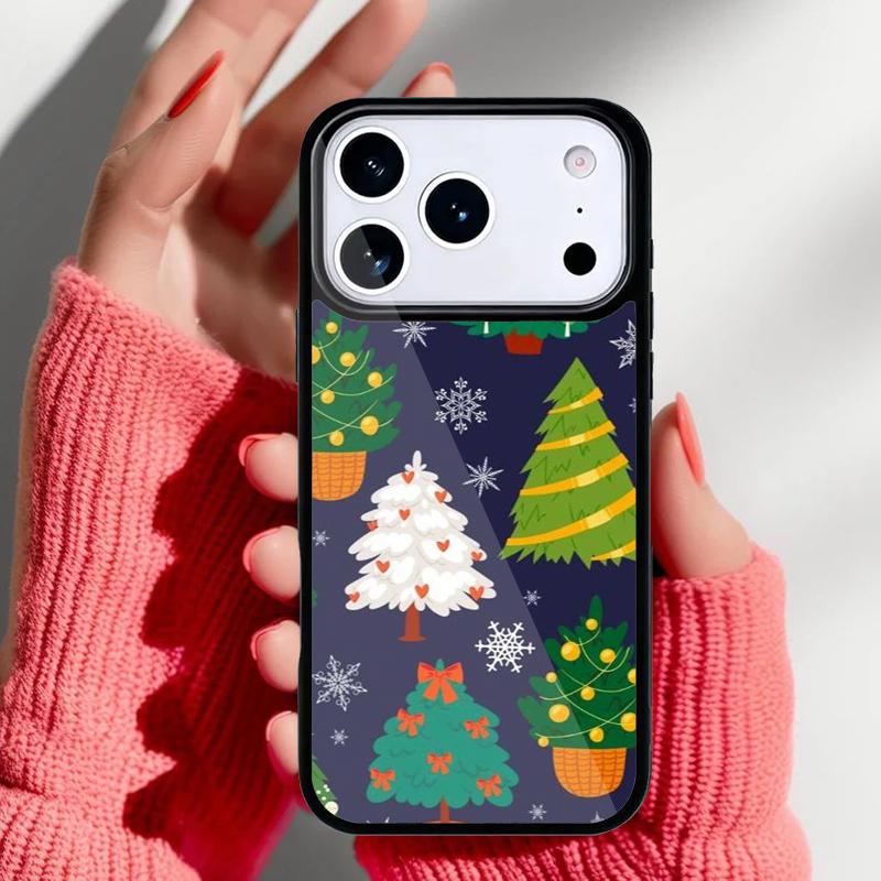 Christmas Tree New Year Art Phone Case for iPhone 17 16 15 14 13 Pro Max Back Cover for 12 11 Pro Coque