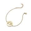 2025 Stainless Steel Geometric Tree Pendant Bracelet