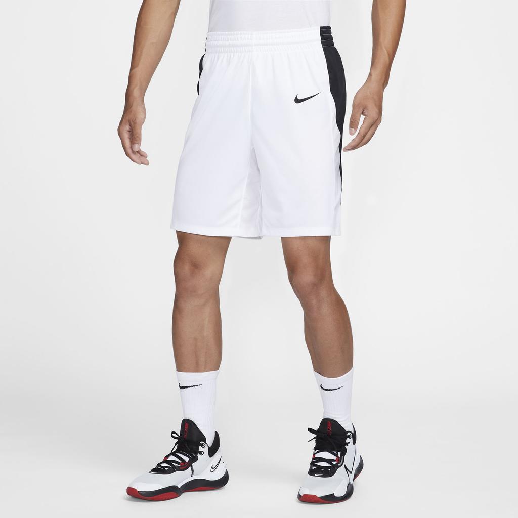 New Nike Basketball Shorts Men's White/Black HF0520-100