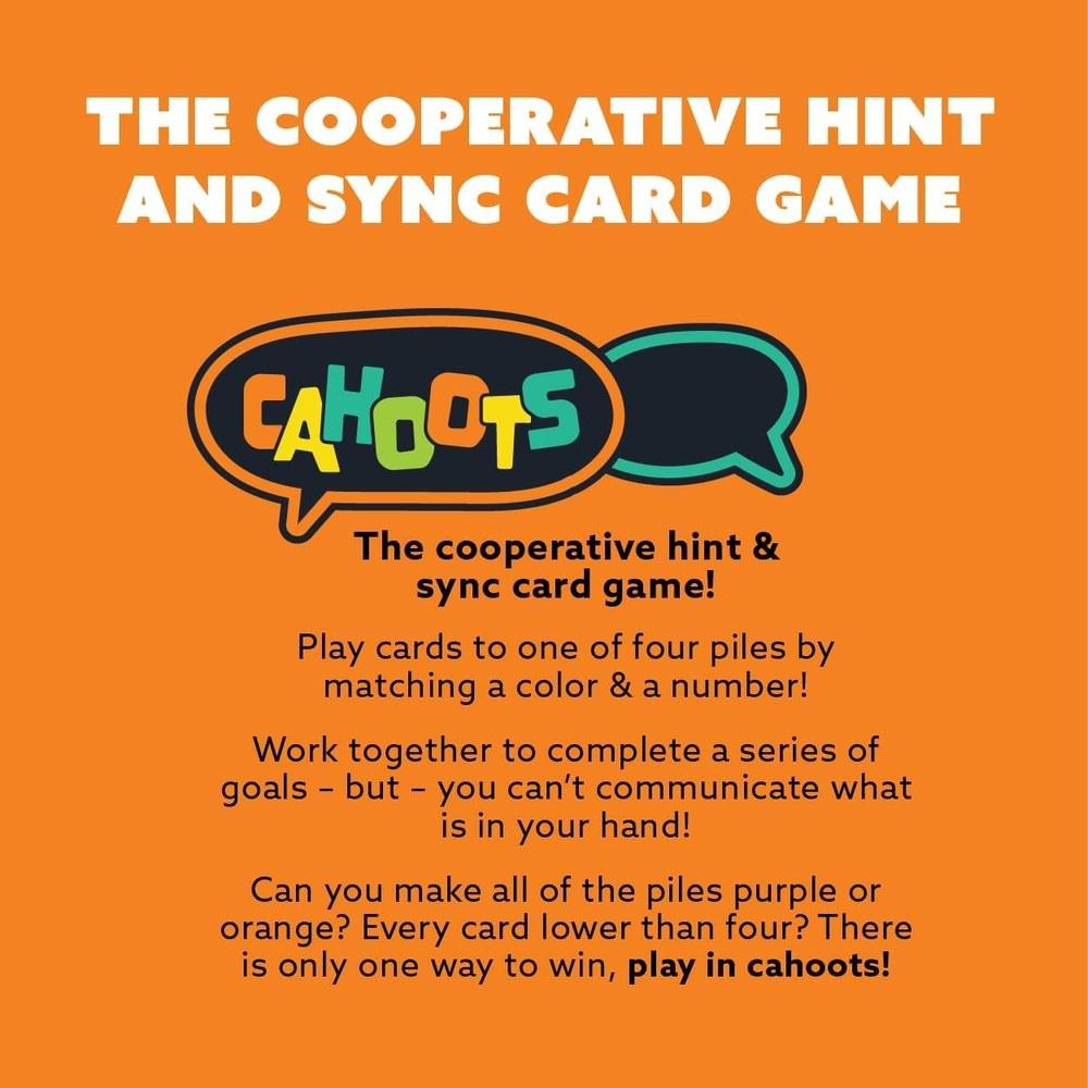 Gamewright Party to Go Cahoots Cooperative Hint and Sync Card Game