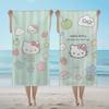 Towel Textile H-HelloS-ES Bathrobe Beach Quick-Drying Fresh K-KittyS-ES Lightweight Green Portable Camping SRO Swim Pool Travel