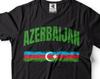 Maglietta con bandiera dell'Azerbaigian: T-shirt Orgoglio Nazionale Eredità Azera