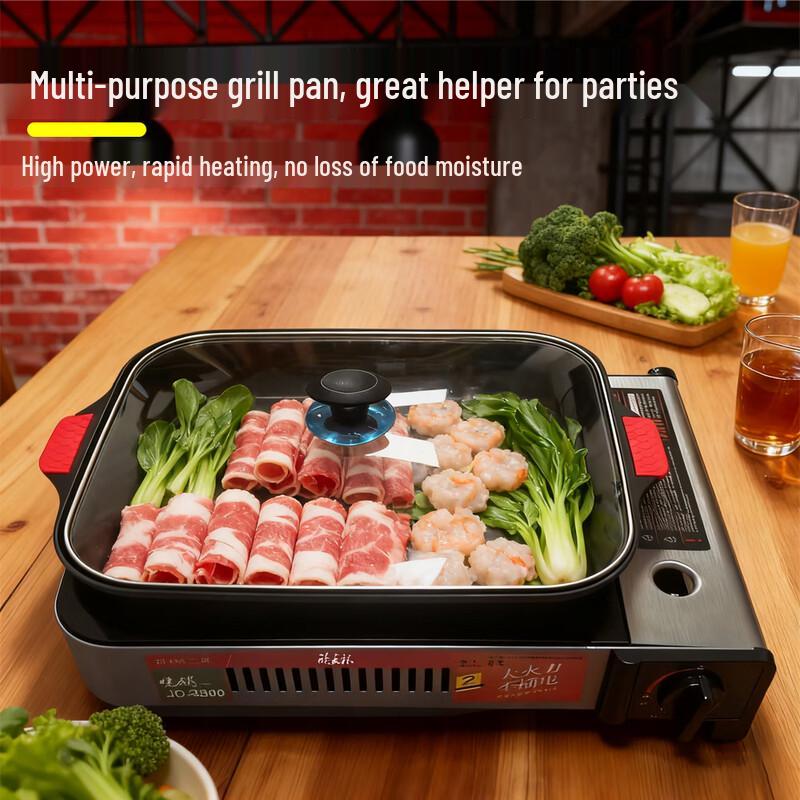 Portable Grilling Cassette Stove Set