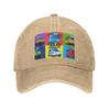 Tayo The Little Bus Baseball Caps Fashion Washed Denim Hats Outdoor Adjustable Casquette Sport Baseball Cowboy Hat for Unisex Women