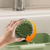 Suction Cup Sink Corner Rack Anti-leak with Drain Hole Sink Filter Hanging Basket Push-type One-touch Opening and Closing