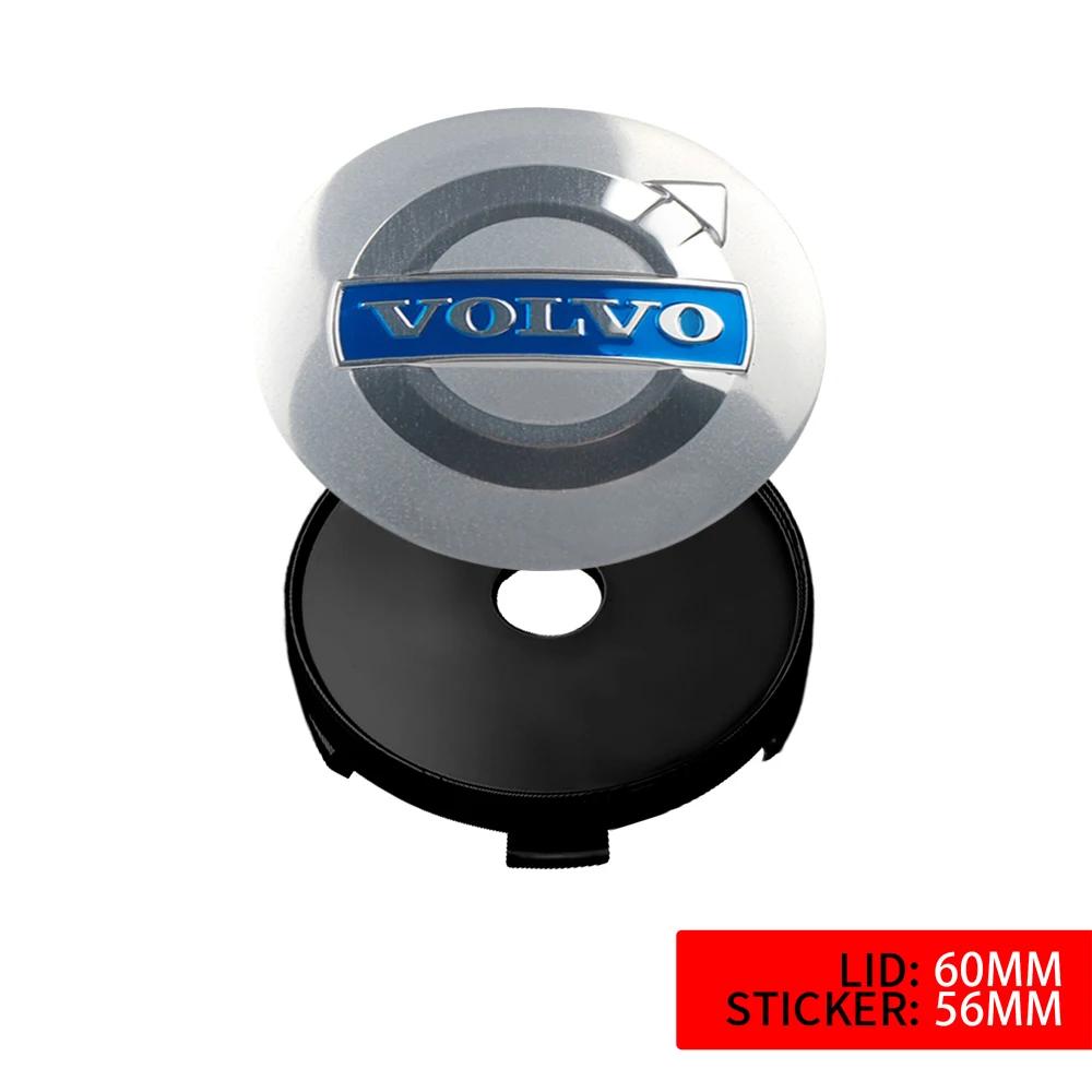 Set 4 buc. Autocolante Accesorii Capac Central Jantă Mașină 56/60mm Pentru Volvo Rdesign XC60 XC90 V40 V50 V60 T6 AWD Xc70 S60 S80 S90 V70 V90
