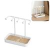Desktop Jewelry Stand Space Saving PP Multifunctional Jewelry Organizer Rack for Earring Necklace