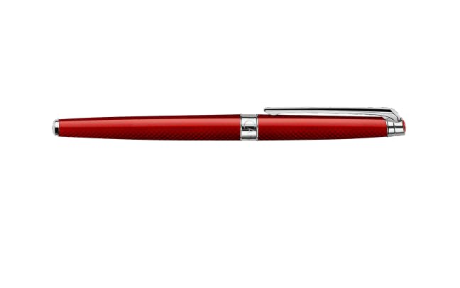 CARAN Leman Slim Rouge Carmine Ballpoint Officially Imported D'ACHE Pen, 4771-580,