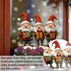 Holiday Home Decor Christmas Window Stickers Easy To Apply High-Quality PVC Material Santa Claus Design For Holiday Decorations