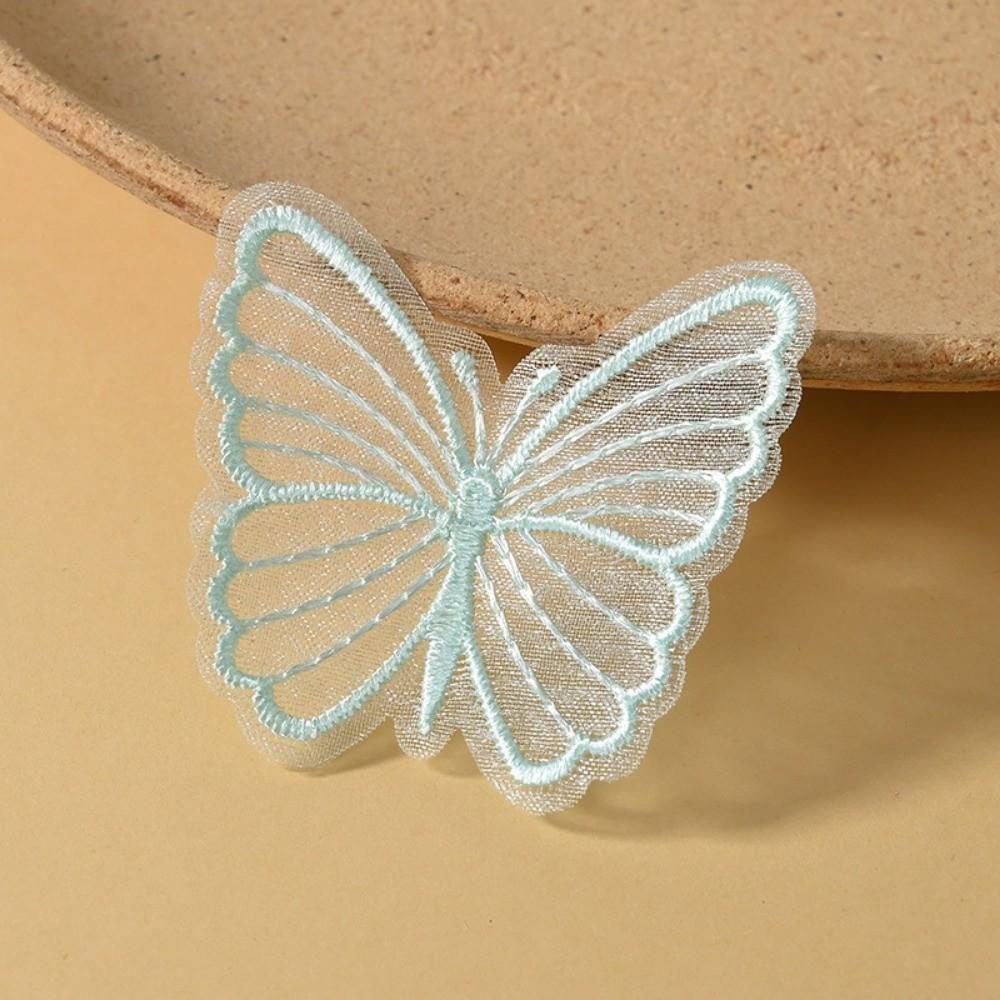 Dreamy Embroidered Mesh Butterfly DIY Handmade Sewing Craft Decoration Lace Patches  for Hat Decor
