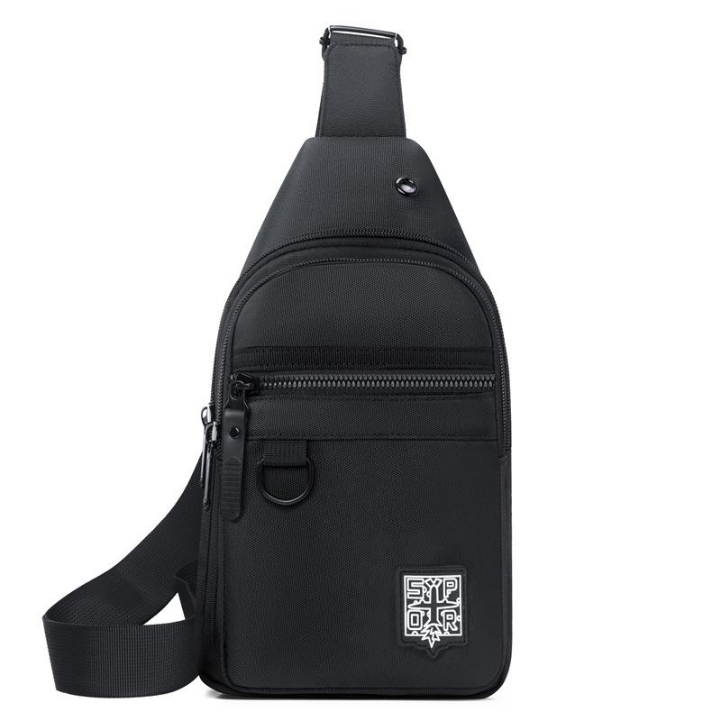 New men's breast bag sports and leisure chest bag Oxford cloth waterproof and wear-resistant trend high-end shoulder small backpack