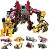 Aoyi Cool 8 în 1 Oversize Devastator Transformation Toys Boy Anime Hook Figurine de acțiune Robot Mașină Inginerie Vehicul Model Copii
