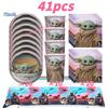 Star Waring Yoda Baby Theme Birthday Party Decoration Plate Napkin Cup Balloons Banner for Boys Favor Baby Shower Supplies Gifts