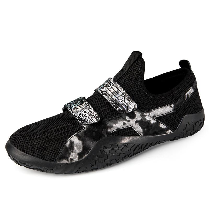 Hook Loop Barefoot Yoga Shoes Slip On Weight Lifting Shoes Men and Women Indoor Comprehensive Fitness Strength Training Shoes