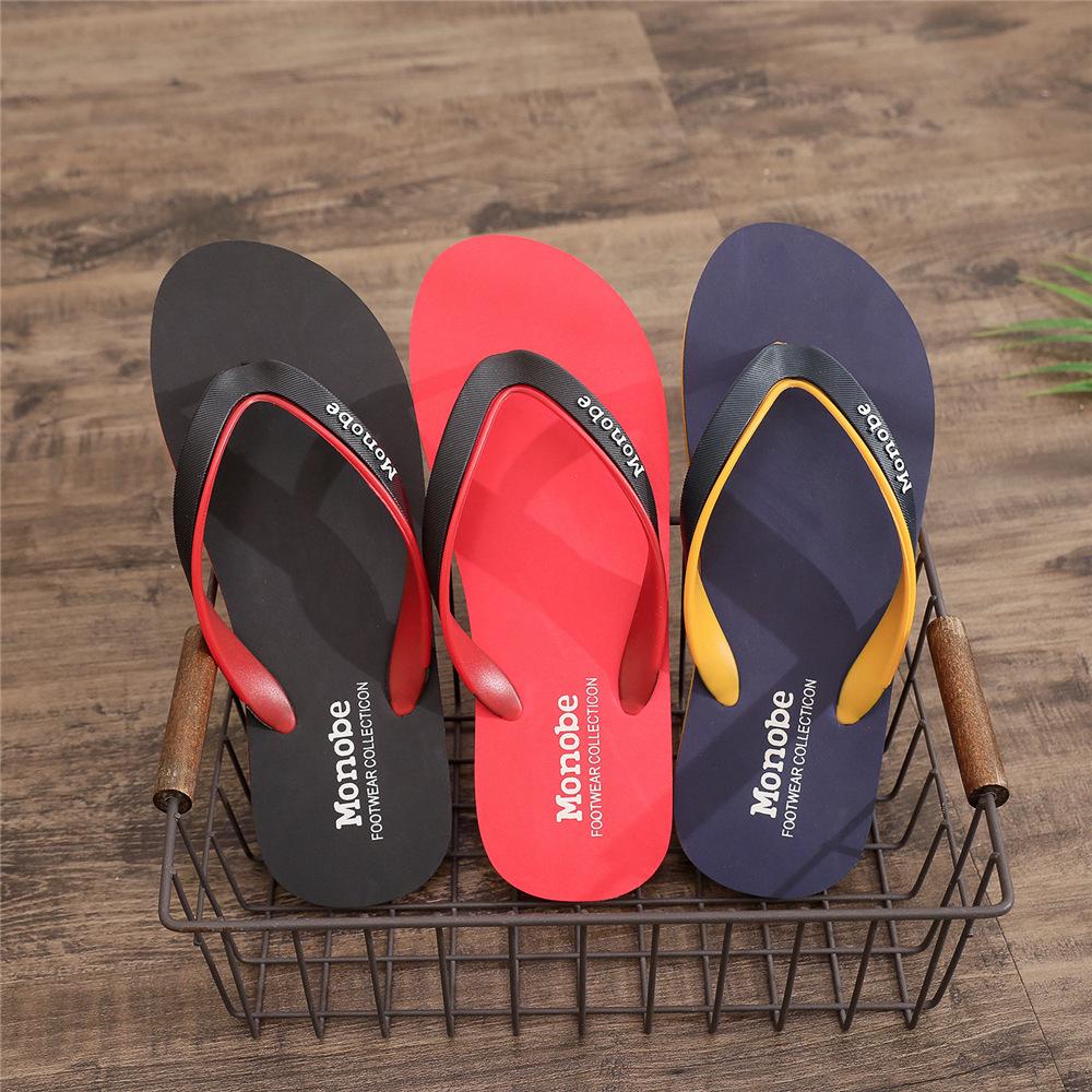 Summer Slippers Men Wear Non-slip and Versatile Trend Soft Bottom Flip-flops Men's New Foot Pinch Outdoor Beach Personality