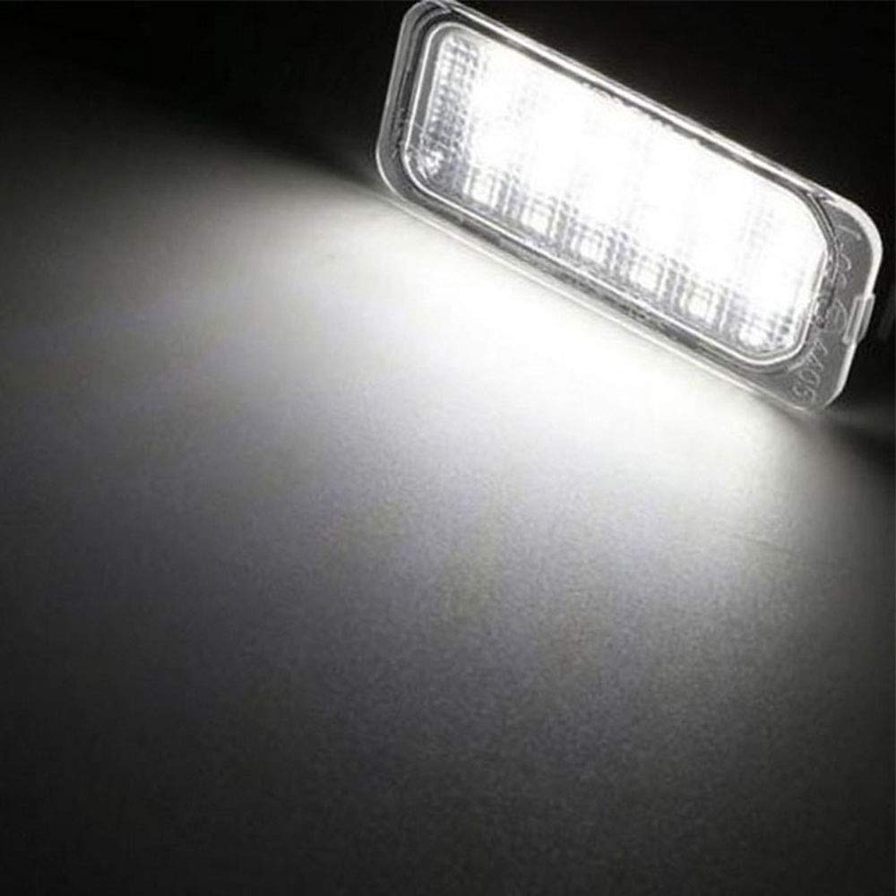 BOOMBOOST LED Kennzeichenleuchte Set 2 Stück Jaguar XF XJ Ford Focus fiesta Reinweiß 6000K
