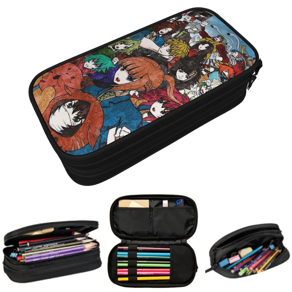 Shin Tsukimi Your Turn To Die YTTD Anime Game Pencil Case for Boys Girls Pen Box Pencil Bag Stationery Supplies Pen Holder Bag