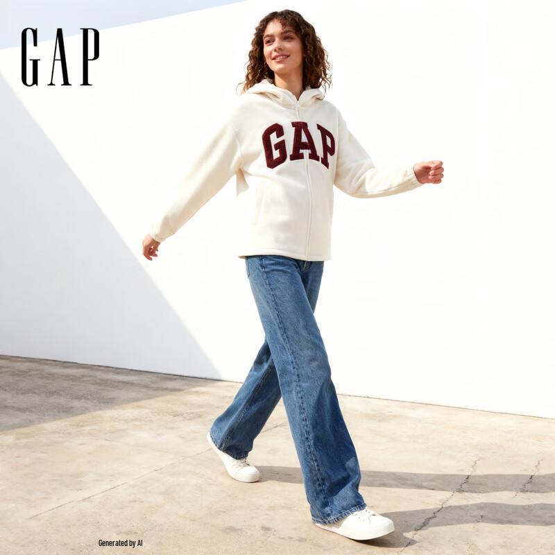 

Толстовка с капюшоном на молнии с логотипом Gap для женщин M