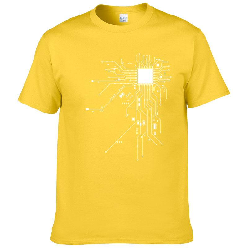 Tricou Bărbați Inimă Nucleu CPU Calculator GEEK Nerd Freak Hacker PC Gamer Vara Mânecă Scurtă Bumbac Mărime Europeană #303