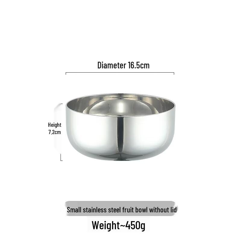 Simple Stainless Steel Snack & Fruit Plate
