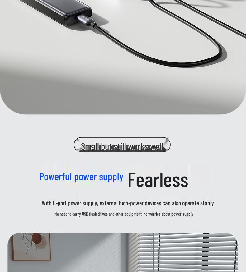 Orico MH4UC Multi-Port Fast Charging Hub with Direct Plug-In and U Disk Compatibility for Desktop, Notebook, and Tablet TC Port.