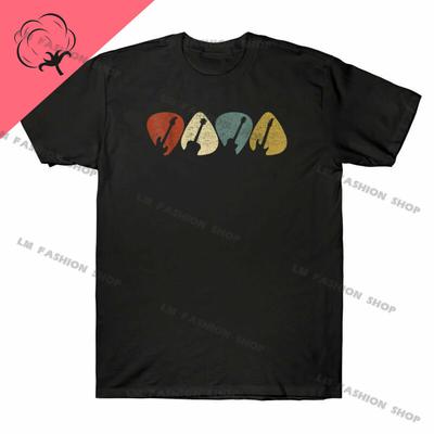 Vintage Kurze Gitarren Grafik T-Shirts Herrenbekleidung Kurzarm Tops Baumwoll-Tees Damen Bedrucktes T-Shirt