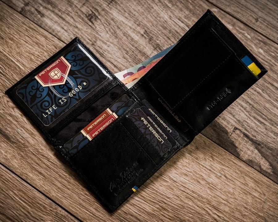 Peterson Men's Leather Landscape Wallet with RFID