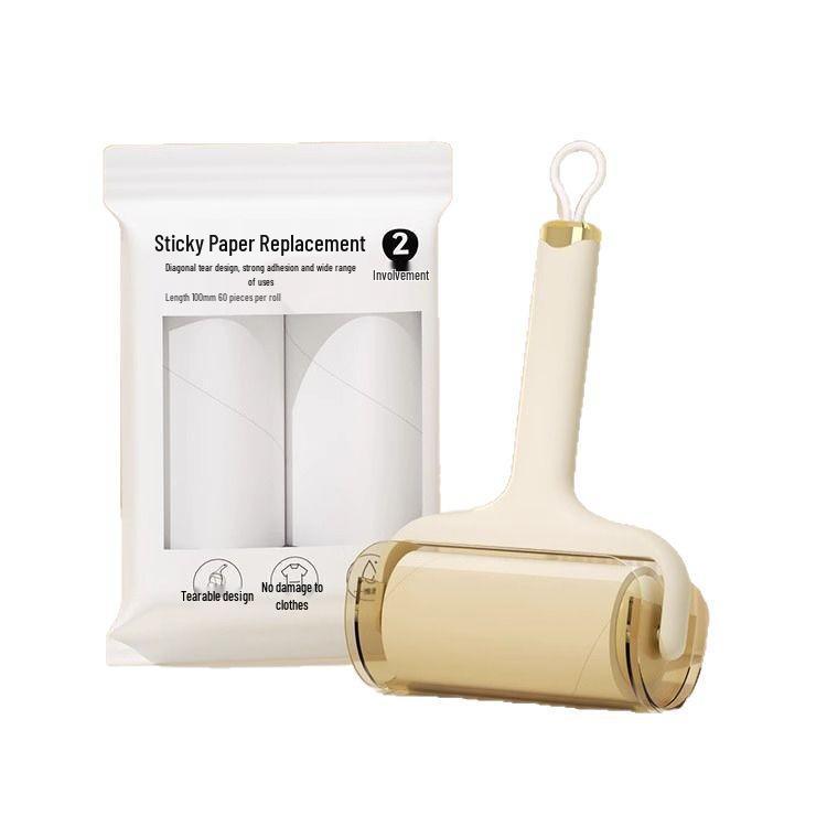 Cat Hair Removal Lint Roller Brush with Tearable Drum Replacement for Clothes and Household Cleaning