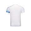 Li Ning Badminton Series Simple Quick-Dry Soft Breathable Competition Training Short Sleeve T-Shirt Unisex Tops White AAYV047-2
