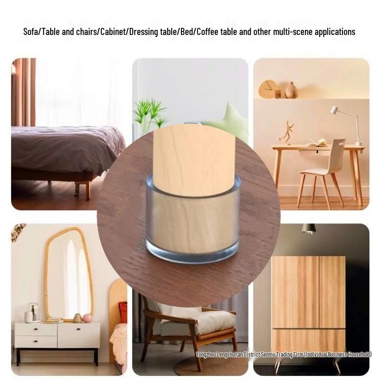 Verdickte Silikon-Stuhlbeinabdeckungen: Leise, rutschfeste, verschleißfeste Schoner für Esszimmerstühle, Hocker, Couchtische, Sofas und Betten