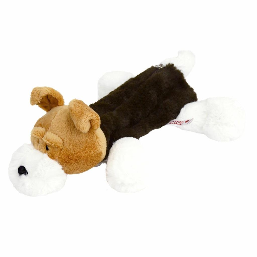 NICI Niki Figure Pouch, Fox Terrier Pencil Case, Wire Fox Terrier, Dog, Plush, Animal, Stationery, Small Item, Washable