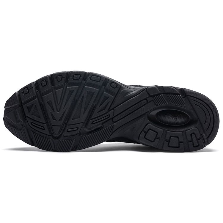 Puma Axis Comfortable Sports Mesh Synthetic Leather Non-Slip Lightweight Breathable Low-Top Marathon Running Shoes Unisex Sneaker Black 368465-01