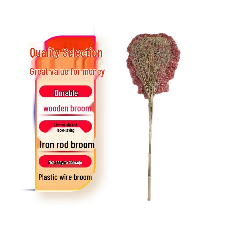 Langxi Heavy-Duty Plastic Bristle Broom
