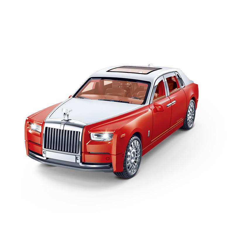 Children'S Inertial Lighting And Music Luxury Commercial Vehicle, Simulated Double-Door Car, Boy Toy Car