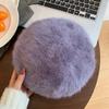 Elegant White Rabbit Fur Beret For Women Cozy Winter Hat Fashionable Painter Cap