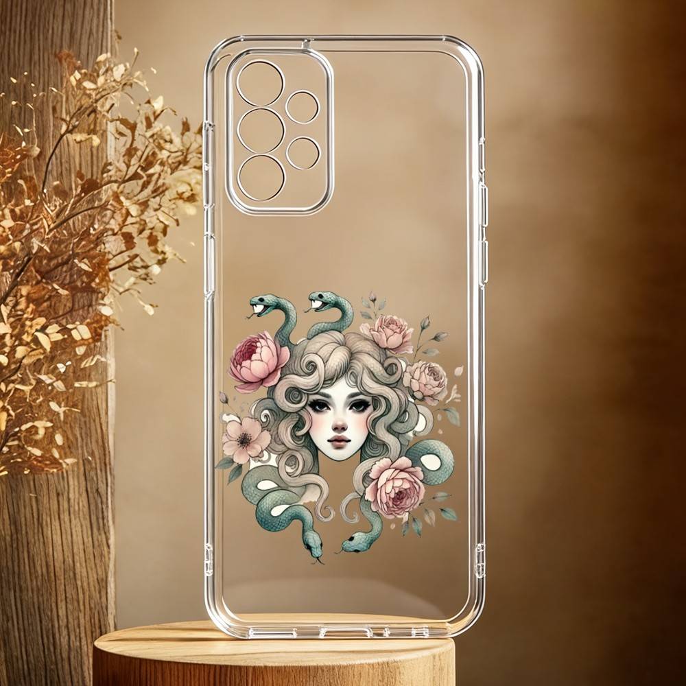 Medusa Griechische Mythologie Handyhülle Für Samsung Galaxy A71,A70,A52,A51,A40,A30 Transparente Hülle